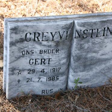 GREYVENSTEIN Gert 1917-1985