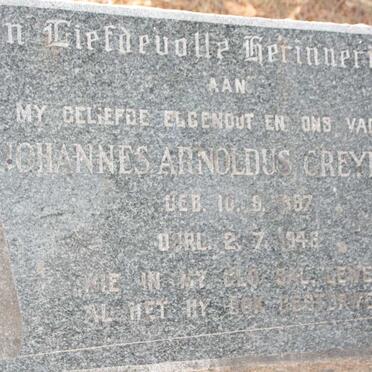 GREYLING Johannes Arnoldus 1887-1946