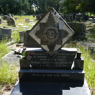 HEERDEN Hendrik Jacobus, van 1958-1980