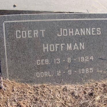 HOFFMAN Coert Johannes 1924-1985