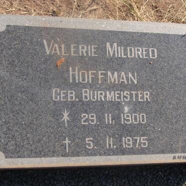 HOFFMAN Valerie Mildred neé BURMEISTER 1900-1975