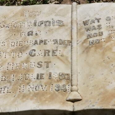 HERBST Otto Carel 1857-1941