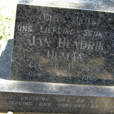 HUMAN Jan Hendrik 1959-1969