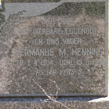 HENNING Hermanus M. 1904-1959