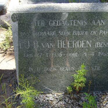 HEERDEN I.J.B., van 1936-1962