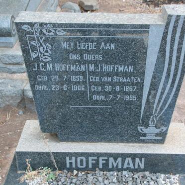 HOFFMAN J.C.M. 1859-1906 &amp; M.J. VAN STRAATEN 1867-1955