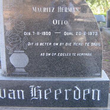 HEERDEN Mauritz Herman Otto, van 1900-1973