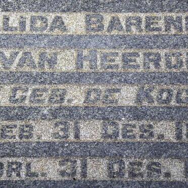 HEERDEN Alida Barendina, van nee DE KOCK 1882-1936