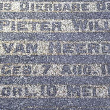 HEERDEN Pieter Willem, van 1878-1943 &amp; Alida Barendina DE KOCK 1882-1936