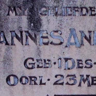 HORN Johannes Andries 1861-1932 &amp; Johanna A. JOUBERT 1868-1925