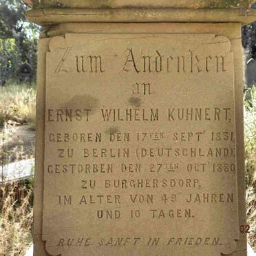 KUHNERT Ernst Wilhelm 1831-1880