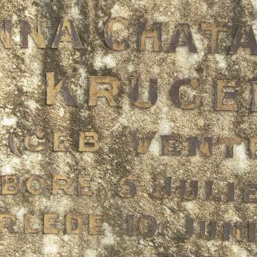 KRUGER Anna Chatarina nee VENTER 1886-1937
