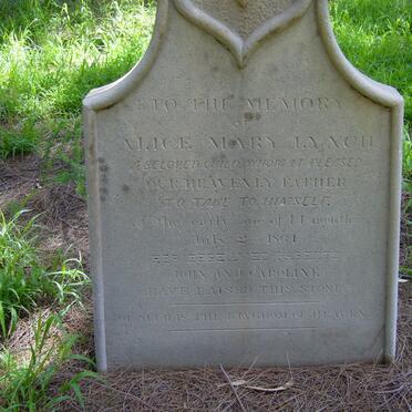 LYNCH Alice Mary -1861