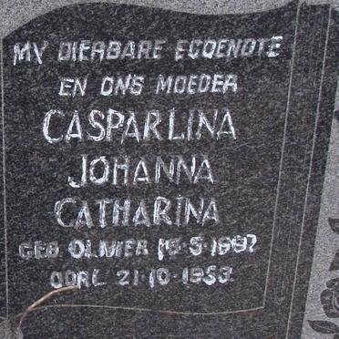 PLESSIS Casparlina Johanna Catharina, du nee OLIVIER 1892-1953