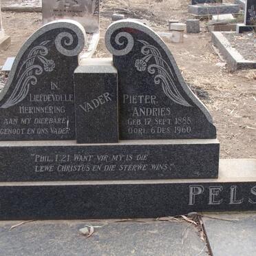 PELSER Pieter Andries 1885-1960