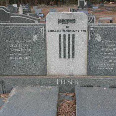 PELSER Gert Frans Hendrik 1881-1954 & Johanna Maria SMIT 1883-1952