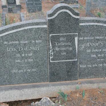 SMIT Izak D.J. 1881-1954 &amp; Anna S. GROBLER 1883-1968