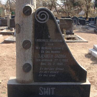 SMIT Elizabeth Jacoba nee JORDAAN 1928-1959