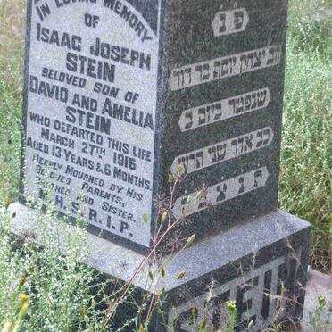 STEIN Isaac Joseph -1916