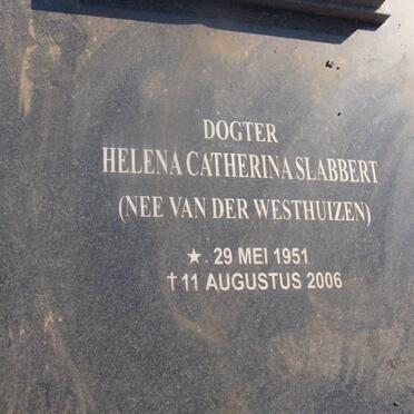 SLABBERT Helena Catherina neé VAN DER WESTHUIZEN 1951-2006