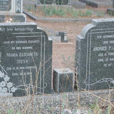 STEYN Andries P.J. 1882-1958 &amp; Maria Elizabeth COETZEE 1892-1954