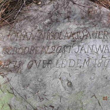 SAUER Johan Nicolaas 1873-1891