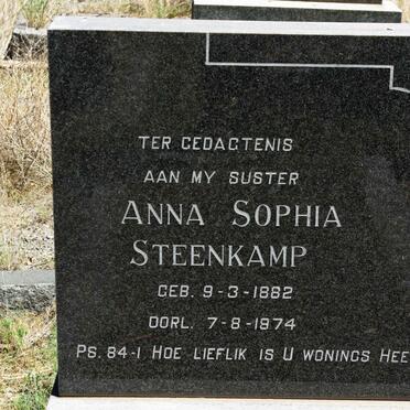 STEENKAMP Anna Sophia 1882-1974