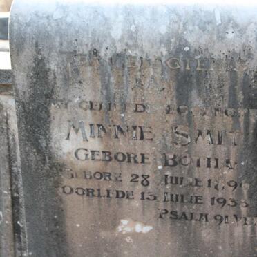 SMIT Minnie nee BOTHA 1890-1938