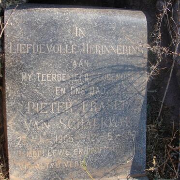 SCHALKWYK Pieter Fraser, van 1905-1971