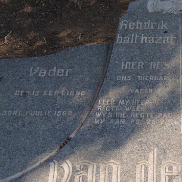 WALT Hendrik Balthazar, van der 1880-1982