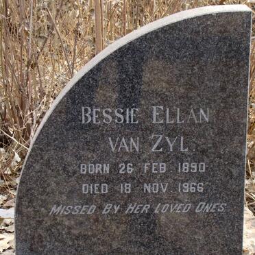 ZIJL Bessie Ellan, van 1890-1966