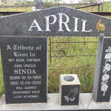 APRIL Sinda 1965-2002