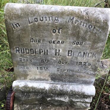 BLANCK Rudolph H. 1925-1940