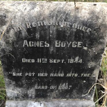 BOYCE Agnes -1944