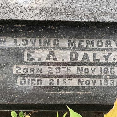 DALY E.A. 1860-1931