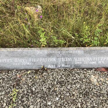 FITZPATRICK Rupert Harry -1953 &amp; Helena Albertina -1971