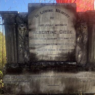 GIESE Albertine 1853-1932
