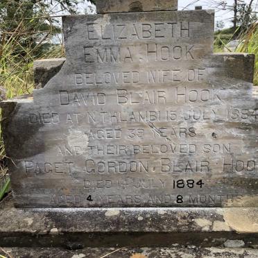 HOOK Elizabeth Emma -1884 :: HOOK Paget Gordon Blair -1884