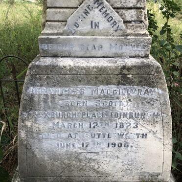 MACGILLVRAY Francess nee SCOTT 1823-1906