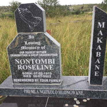 MAKABANE Nontombi Roseline 1919-2002