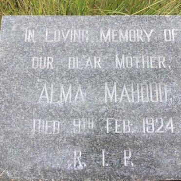 MAHOUD Alma -1924