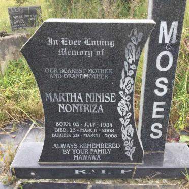 MOSES Martha Ninise Nontriza 1934-2008
