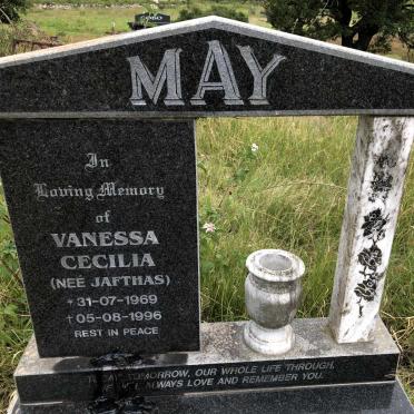 MAY Vanessa Cecilia nee JAFTHAS 1969-1996