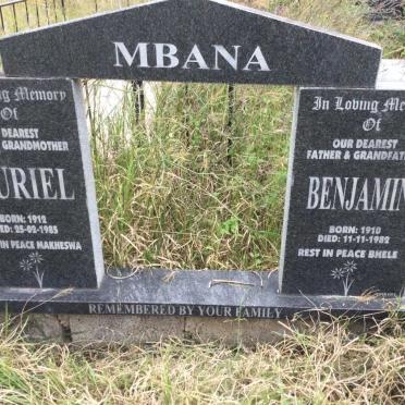 MBANA Benjamin 1910-1982 &amp; Muriel 1912-1985