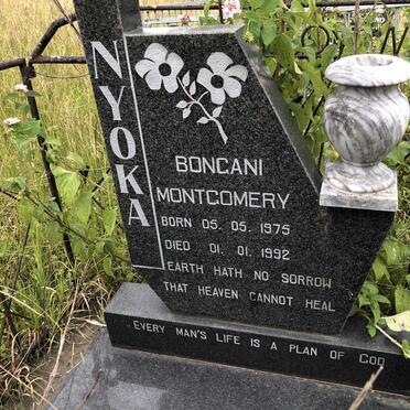 NYOKA Bongani Montgomery 1975-1992