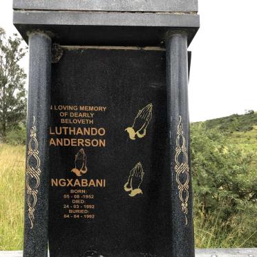 NGXABANI Luthando Anderson 1952-1992