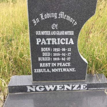 NGWENZE Patricia 1932-2016