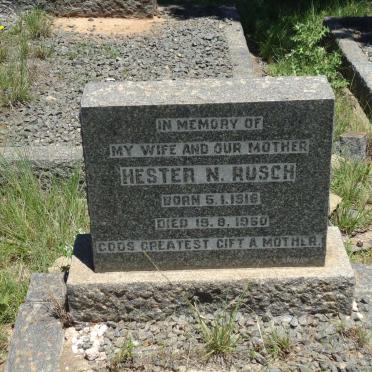 RUSCH Hester N. 1916-1960