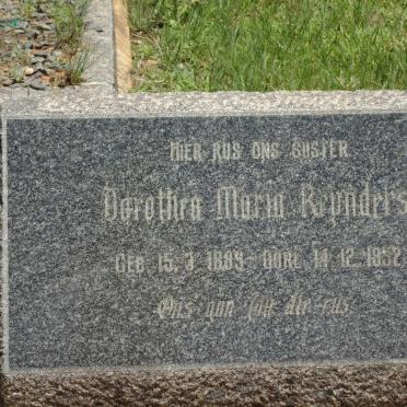 REYNDERS Dorothea Maria 1889-1952