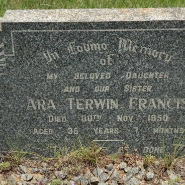 FRANCIS Ara Terwin -1950